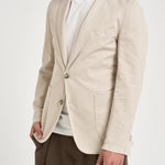 Giacca uomo in misto cotone e lino beige SERENIOLD R7002BEIGE ACCADEMIE TESSILI 