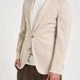 Giacca uomo in misto cotone e lino beige SERENIOLD R7002BEIGE ACCADEMIE TESSILI 
