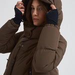 Piumino donna Laminar lungo verde militare PI002047D 7400 HERNO 