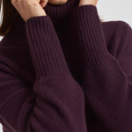 Dolcevita donna Heidi in cashmere bordeaux 202113 MAHOGANY LISA YANG 