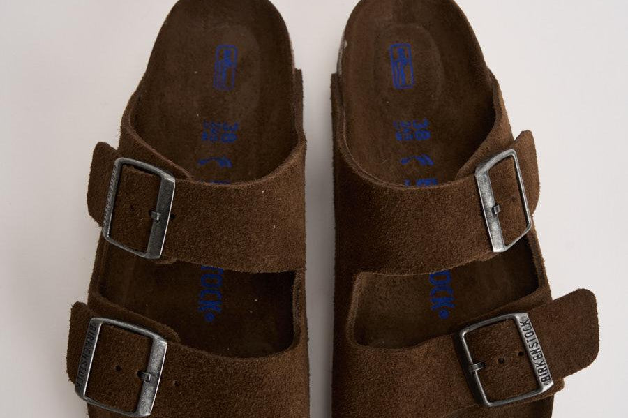 Sandalo donna Arizona in suede marrone 1031640 CARAFE BIRKENSTOCK 
