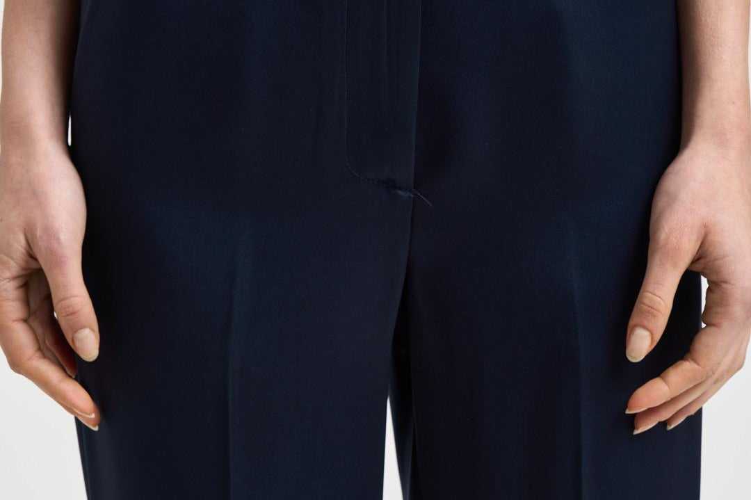 Pantalone donna Jared blu navy F6SS80 N08 LIVIANA CONTI 