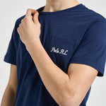 T-shirt uomo girocollo blu navy 710B16610 001 RALPH LAUREN 
