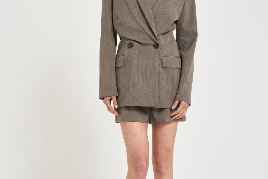 Blazer donna doppiopetto Sunrise tortora SUNRISE BROWNTERRA IRO 