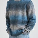 Maglia uomo effetto sfumato blu M23400046 STELLARST SAMSØE SAMSØE 