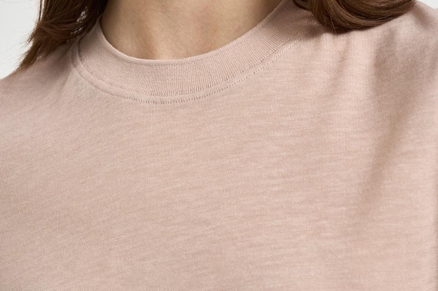 T-shirt donna girocollo rosa 31742 0258DUSTY PINK FILIPPA K 