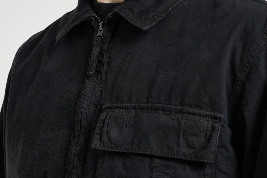 Camicia uomo 'old' effect nera 1200008 S00WNV0129 STONE ISLAND 