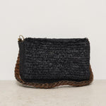 Pochette donna Hafa in rafia nera HAFA BLACK IBELIV 