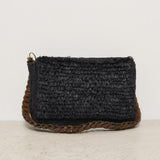 Pochette donna Hafa in rafia nera HAFA BLACK IBELIV 