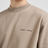 Felpa uomo girocollo tortora M00018103 ELEPHANTSKIN SAMSØE SAMSØE 