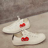 Converse x Comme des Garçons PLAY Sneaker bassa Chuck 70 K111 WHITE COMME DES GARCON PLAY 