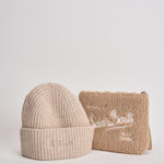 Set donna cappellino e pochette beige XMASBOX TED11 MC2 SAINT BARTH 