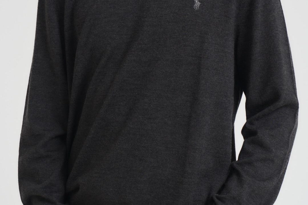 Maglia uomo girocollo antracite 710946143 003 RALPH LAUREN 
