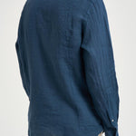 Camicia uomo Pamplona in lino blu LINEN 61 MC2 SAINT BARTH 