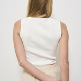 Top donna girocollo bianco D510926 ROMA25002 P.a.r.o.s.h. 