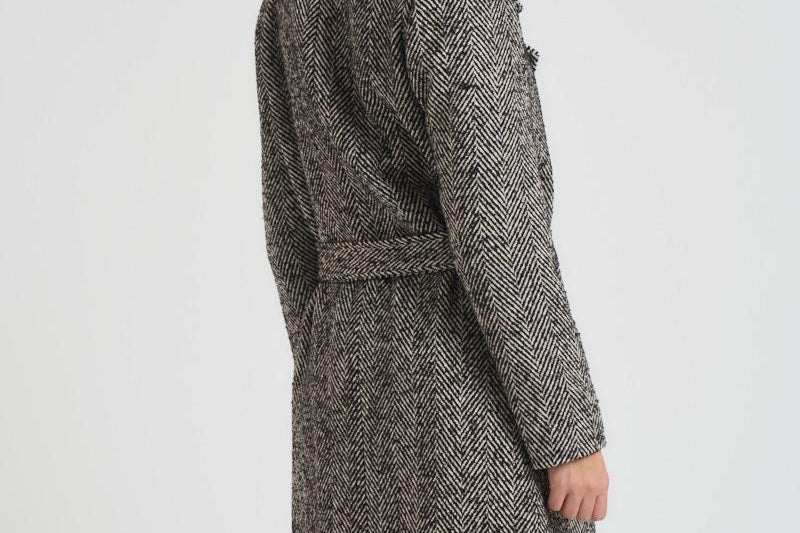 Cappotto donna doppiopetto sale e pepe 82081 NERO LOKITA MILANO 