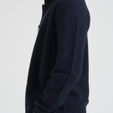 Cardigan Sarichard dritto in lana uomo blu M25300038 SALUTE SAMSØE SAMSØE 