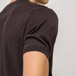 T-shirt uomo in maglia girocollo marrone K100421 170 KANGRA 