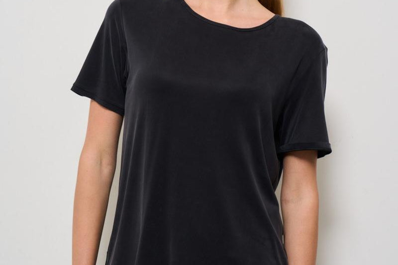 T-shirt donna girocollo nera 25709 10 RRD 