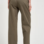 Pantalone donna dritto verde SERENA CROP UB1465XARMY BERWICH 
