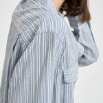 Camicia donna Nath azzurra a righe CH0131FF D1I04E30BU MARANT ETOILE 