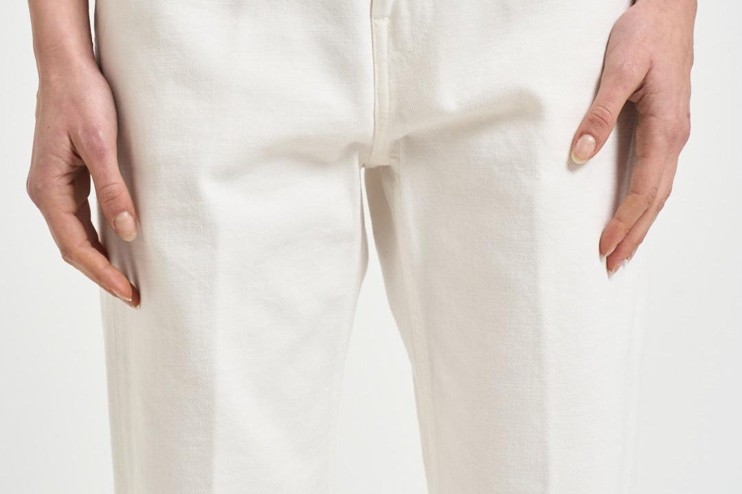 Jeans donna in denim bianco BONNIEBULL44 OFFWHITE HAIKURE 