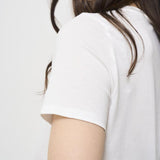 T-shirt donna bianca con logo rosa MA033 270 ELISABETTA FRANCHI 