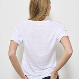 T-shirt donna bianca Koldi in lino TS0004FA A1N10E20WH MARANT ETOILE 
