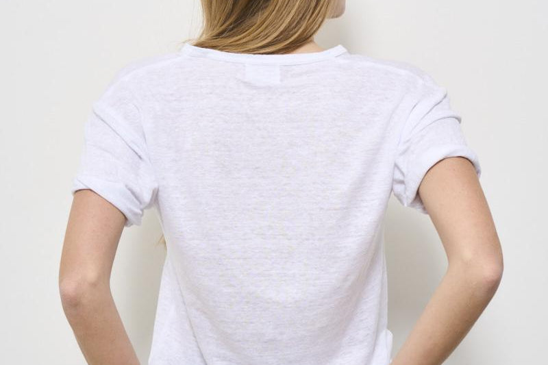 T-shirt donna bianca Koldi in lino TS0004FA A1N10E20WH MARANT ETOILE 