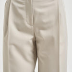 Pantalone donna con pieghe grigio 106607A18E PAULAI18 PINKO 