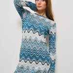 Abito midi donna multicolor celeste. IMANY 01844H MC2 SAINT BARTH 