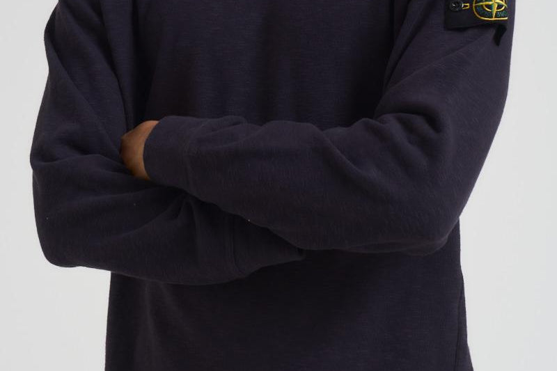 Felpa uomo girocollo blu notte 6100053 S0238V0026 STONE ISLAND 