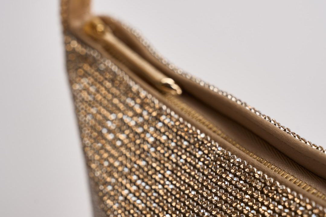 Borsa donna a spalla oro 0016060 RHINESTONE BENEDETTA BRUZZICHES 