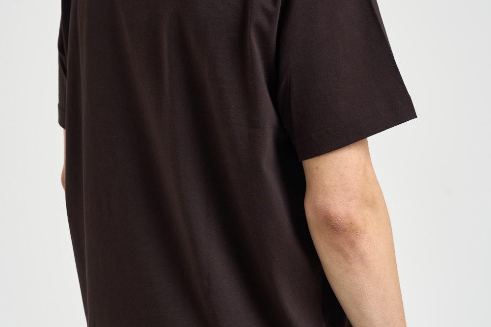 T-shirt uomo girocollo marrone TH7318 3LA LACOSTE 