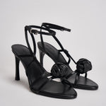 Sandalo donna con tacco nero 115991100 BLACK100 ROTATE 
