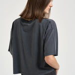 T-shirt donna cropped Johnny antracite 11739 WBL1WASHEDBLACK ANINE BING 