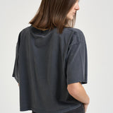 T-shirt donna cropped Johnny antracite 11739 WBL1WASHEDBLACK ANINE BING 