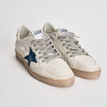 Sneakers uomo Ball Star bianco e blu GMF00117 F00757111660 GOLDEN GOOSE 