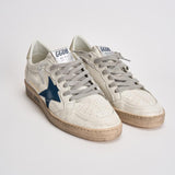 Sneakers uomo Ball Star bianco e blu GMF00117 F00757111660 GOLDEN GOOSE 