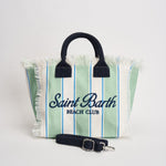 Borsa donna colette a righe verde e bianca COLETTE 00937L MC2 SAINT BARTH 