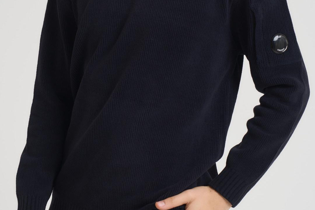 Maglia uomo girocollo blu 19CMKN017A 005558G888 CP COMPANY 