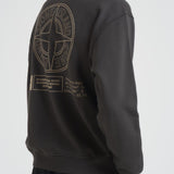 Felpa uomo girocollo oversize grigia 6100018 S0195V0062 STONE ISLAND 