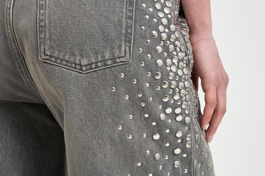 Jeans donna Melody in denim grigio GWP02079 P00234860100 GOLDEN GOOSE 