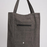 Borsa shopper donna in tessuto grigia U25300006 WASHEDBLACK SAMSØE SAMSØE 