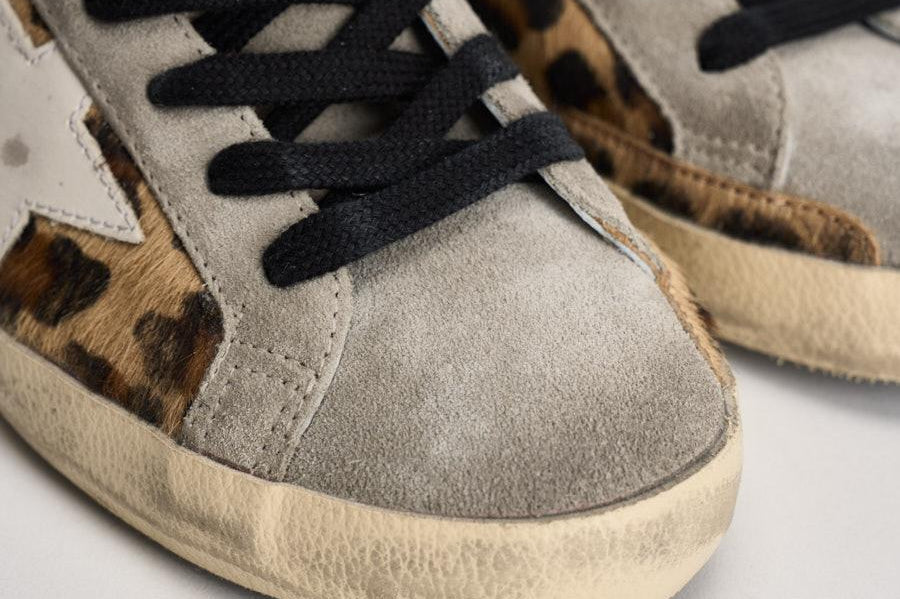 Sneakers donna Super Star in cavallino leopardato GWF00101 F00810315868 GOLDEN GOOSE 