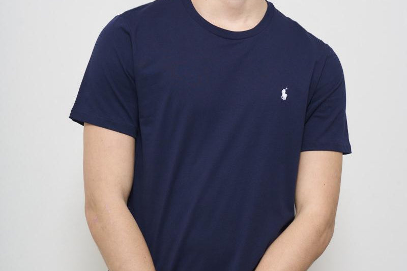 T-shirt uomo girocollo blu 714844756 002 RALPH LAUREN 