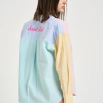 Camicia donna a righe multicolor CYS0001 MIX MC2 SAINT BARTH 