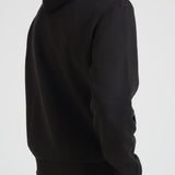 Felpa uomo con cappuccio in pile nera SH9626 031 LACOSTE 