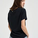 T-shirt donna girocollo nera JG000312D 520569300 HERNO 