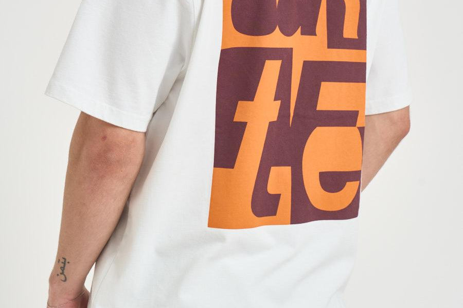 T-shirt uomo con stampa bianca 143T 100 ARTE ANTWERP 